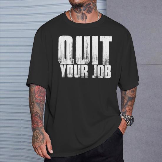 Quit Your Job Travel Freedom Meme Quote T-Shirt - Monsterry