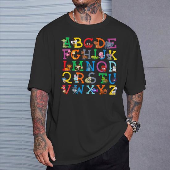 Zoo Animal Alphabet Abcs Animals Learning A-Z Abc Letters T-Shirt