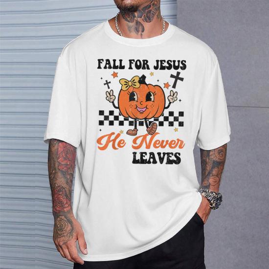 Women's Floral Pumpkin T-Shirt - Cute Halloween Fall Graphic Tee