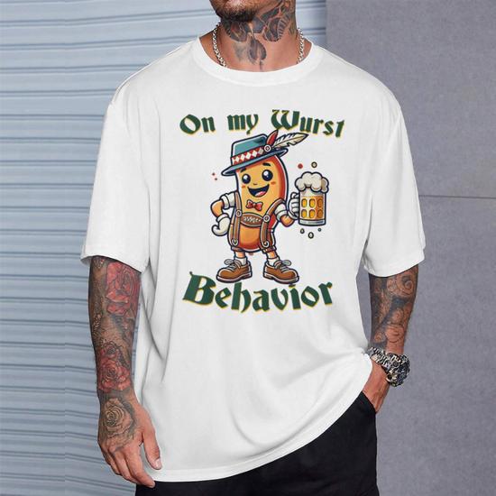 Fuchs Trachten Oktoberfest Shirt - Black Casual Sporty Costume Shirt For Men (Long Sleeve)