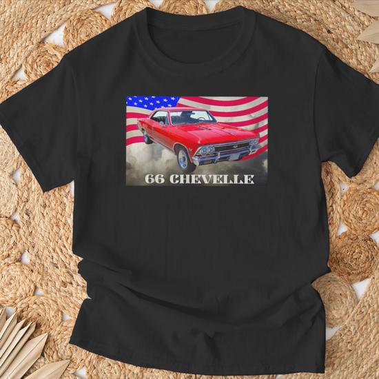 1966 66 Chevelle Red T-Shirt - Thegiftio