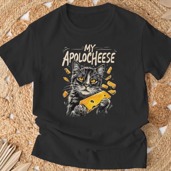 My Apolocheese Pun Kitten Cat T Shirt Monsterry