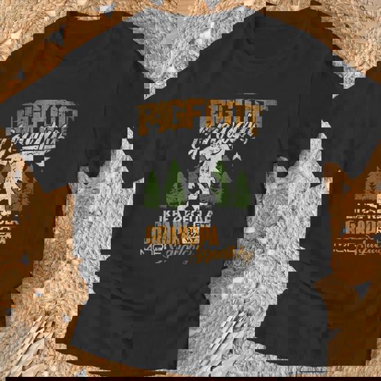 Bigfoot Grandpa T-Shirt Sasquatch Yeti Camping Gift Shirt