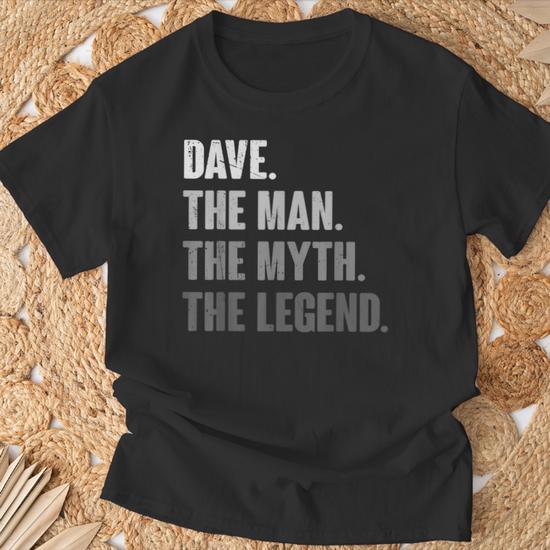 T-Shirt 'Dave The Man The Myth The Legend' Produktbild-Vorschau 5