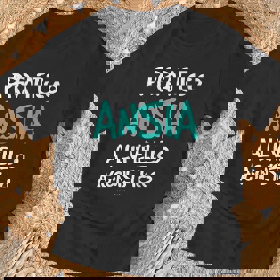 Scritta Divertente Donna Pratico Ansia A Livello Agonistico Felpa Con Cappuccio