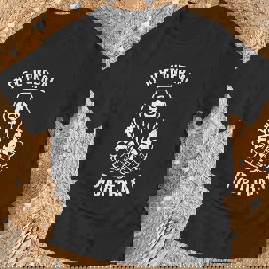 The Funeral Portrait Coffin Skull T-Shirt - Monsterry