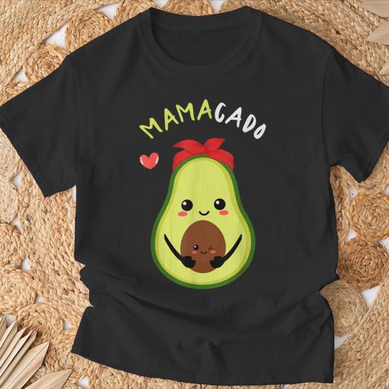T-shirt Grossesse Mamacado Avocat - Humour Maman Enceinte - Cadeau Original Pour Future Maman