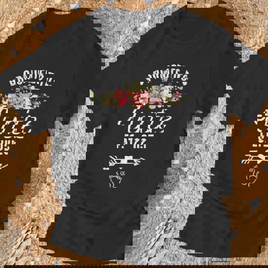Promoted To Auntie Est 2020 First Time Aunt Est 2020 Floral T-Shirt Promoted To Auntie Est 2020 First Time Aunt Est 2020 Floral T-Shirt