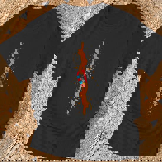 Maglietta Arrampicata Boulder - Design Con Moschettone E Montagne - Foto 2