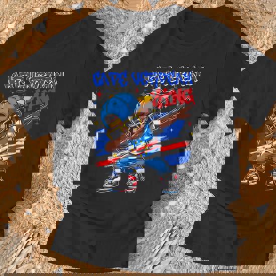 Roi Du Cap-Vert Dabbing Drapeau Du Cap-Vert Fierté Pour Enfants T-Shirt