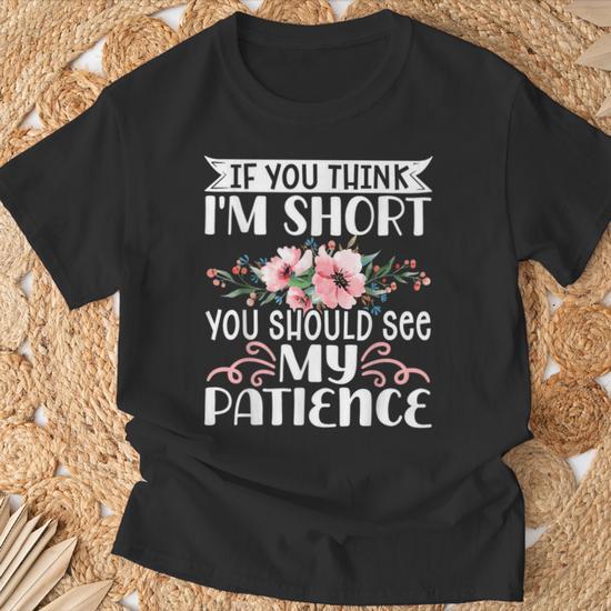 T-shirt Femme Humoristique "If You Think Im" - Taille L, Blanc, Coton, Neuf