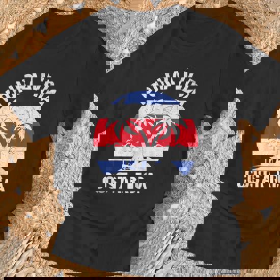 COSTA RICA PURA VIDA Tシャツ USAヴィンテージ夏SALE Vintage Costa Rica Flag Pura Vida Beach Summer Vacation T