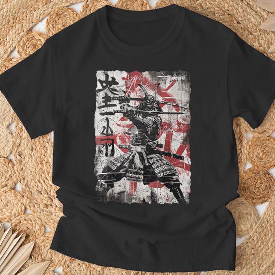 Vintage Samurai Mask Asia Japan Graffiti Tokyo Samurai T-Shirt