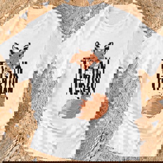 Text Fox Therian Fox Mask T-Shirt - Monsterry