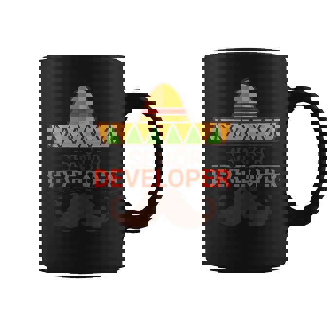 Senor Developer Nerd Programador Taza de café - Regaloses
