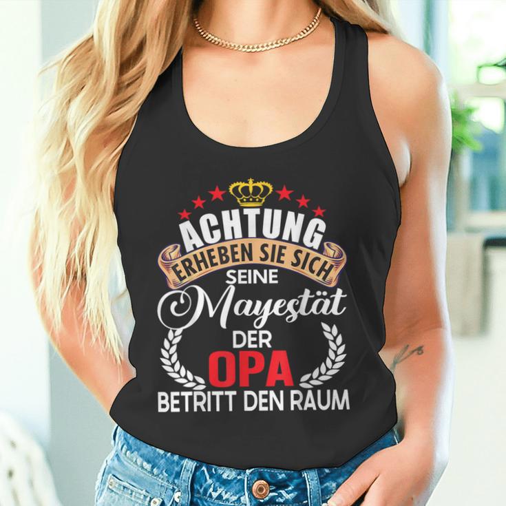 Achtung Seine Majestät Der Opaatertag German Langu Tank Top