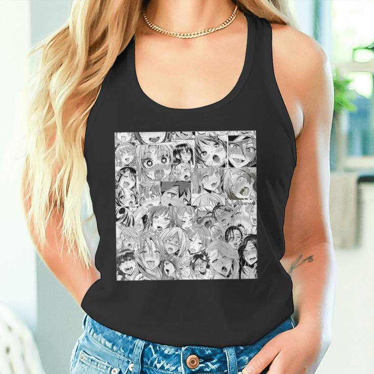 Ahegao Otaku Anime Dripping Drooling Anime Weeb Love Tank Top