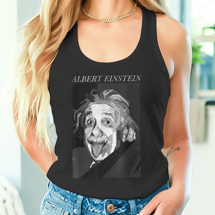 Albert Einstein Logic Quote Front Back Tank Top