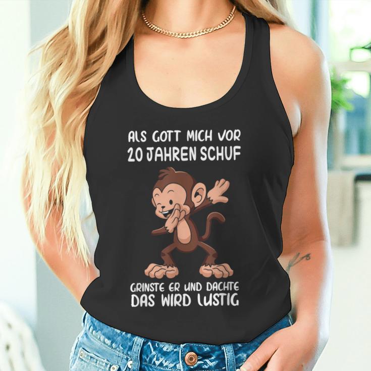 Als Gott Mich 20 Jahren Schuf Monkey Birthday Tank Top