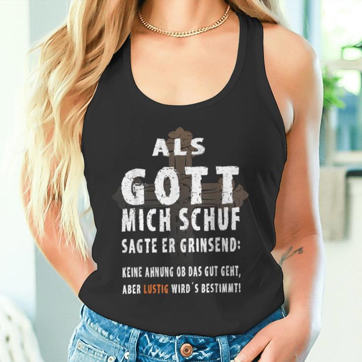 Als Gott Mich Schu Tank Top