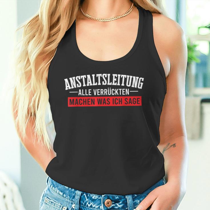 Anstaltleitungerrückte Macht Department Manager Mad House Tank Top