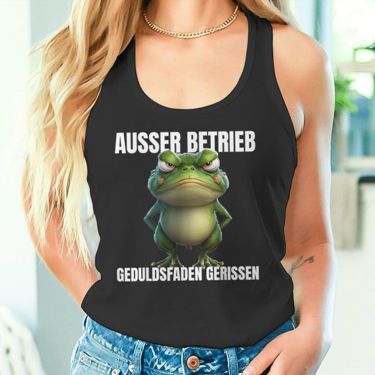 Außer Berieb Geduldsfaden Gerissen Frosch Monday Tank Top