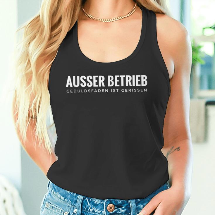 Ausser Betriebs Geduldsfaden Ist Gerissen Tank Top