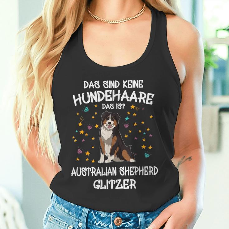 Australian Shepherd Glitter Dog Holder Aussie Dog Tank Top