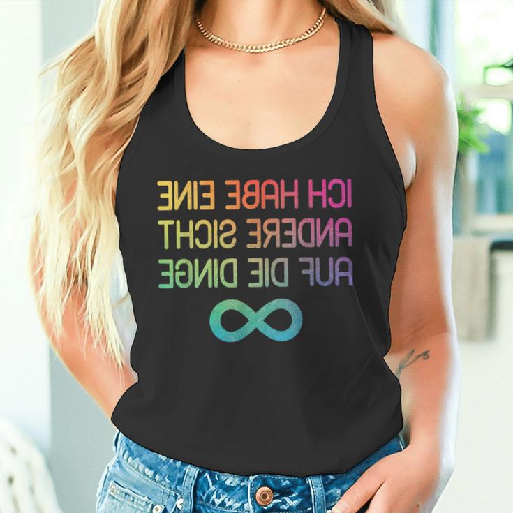 Autism With Autisten Ich Habe Eine Andere Sicht Auf Die Dinge Tank Top