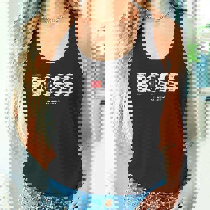 Big Boss Is Here Con Scritta In Lingua Tedesca Ich Bin Chef Der Big Boss Is Here Canotta