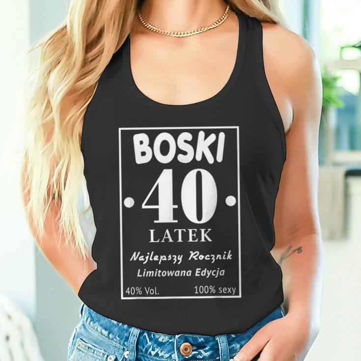 Boski 40 Latek Polska Koszulka Urodzinowa 40 Urodziny 40 Lat Tank Top