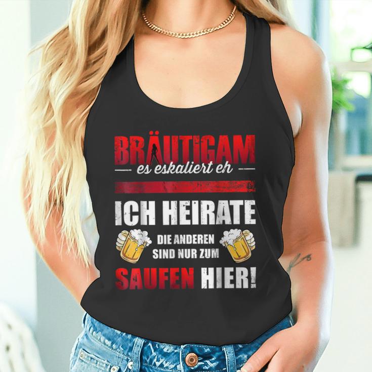 Bräutigam Es Escaliert Eh Ich Heirate Die Saugen Hier Tank Top