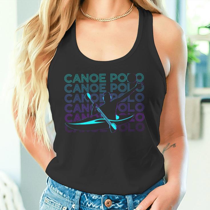 Canoe Polo Canoeing Retro Tank Top