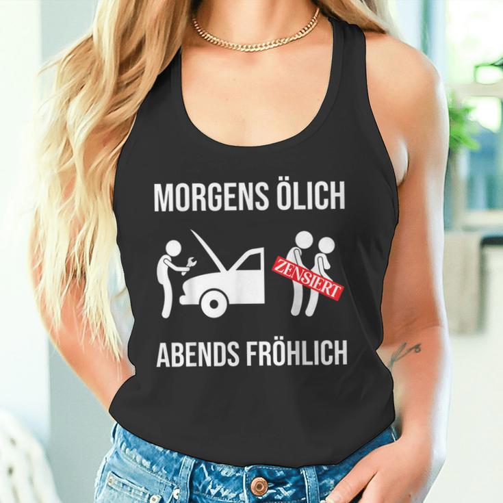 Car Mechanic Mechatronics Ölich Abends Happy Tank Top