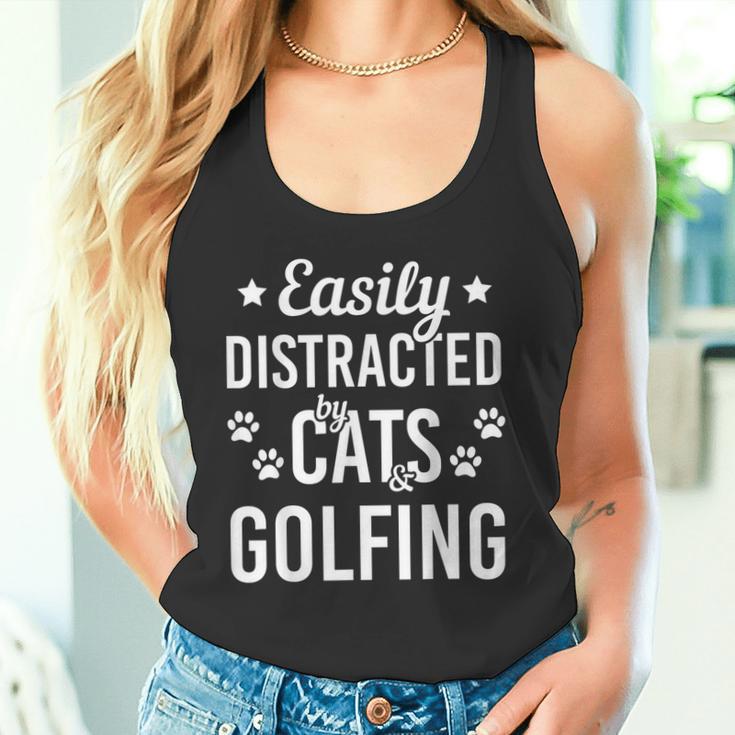 Cat Lover Golf Lover Cats And Golfing Golfer Cat Tank Top
