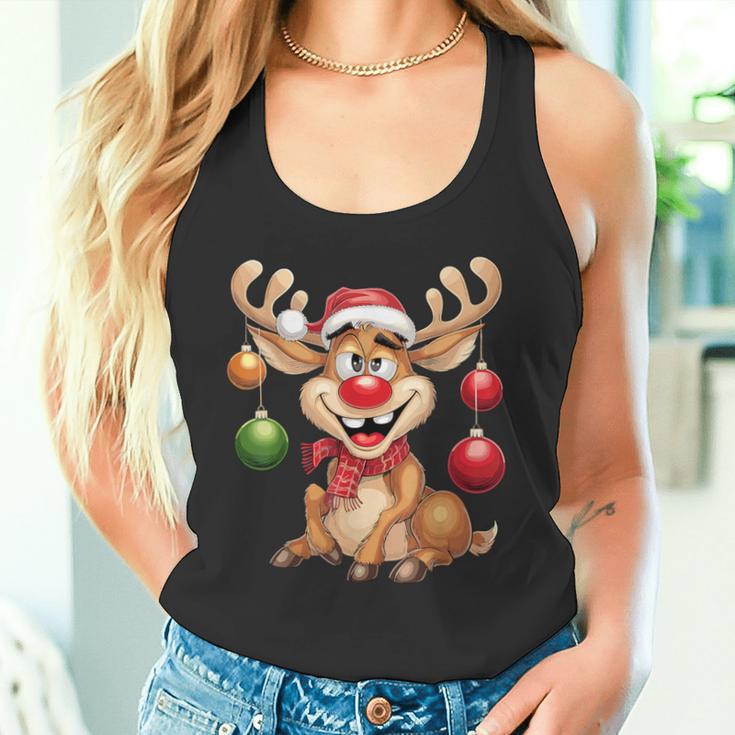 Christmas Reindeer Rudolph Tank Top