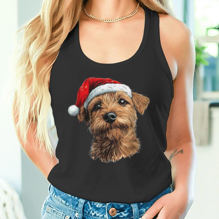 Cute Norfolk Terrier Christmas Print Tank Top