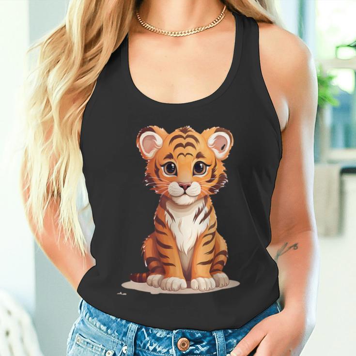 Cute Tiger Baby Animal Tank Top