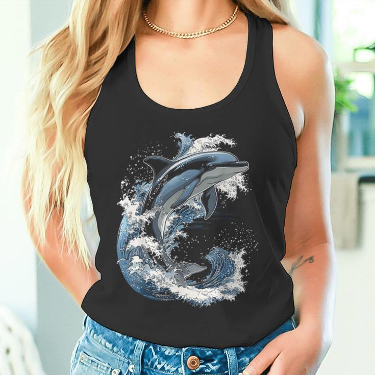 Delphin Tier Motiv Kunstwerk Delfin Tank Top