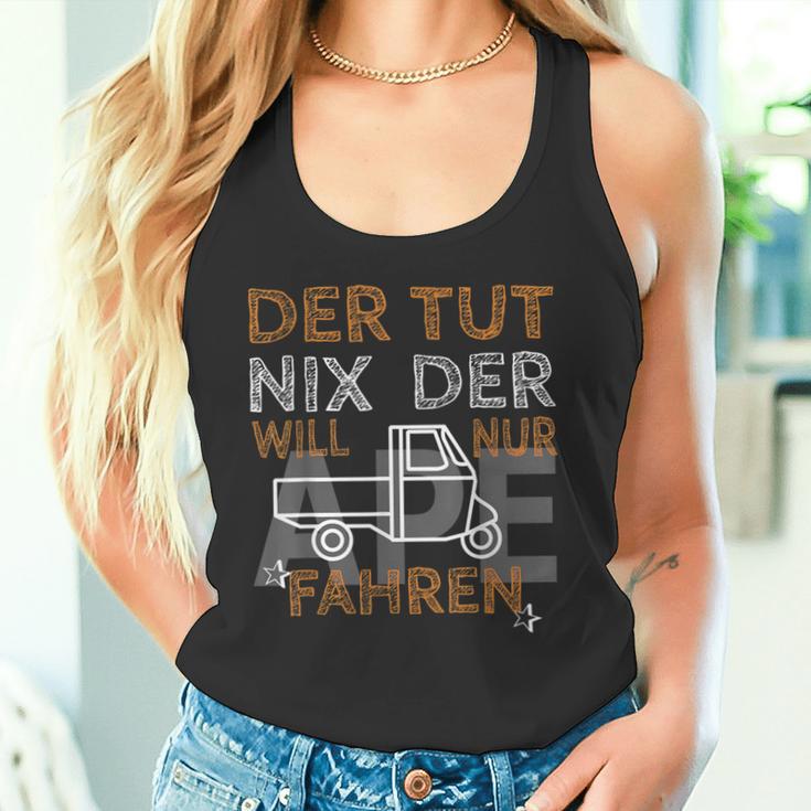 Der Tut Nix Will Nur Ape 50 Fahren I Ape Tm Saying Ape Tank Top