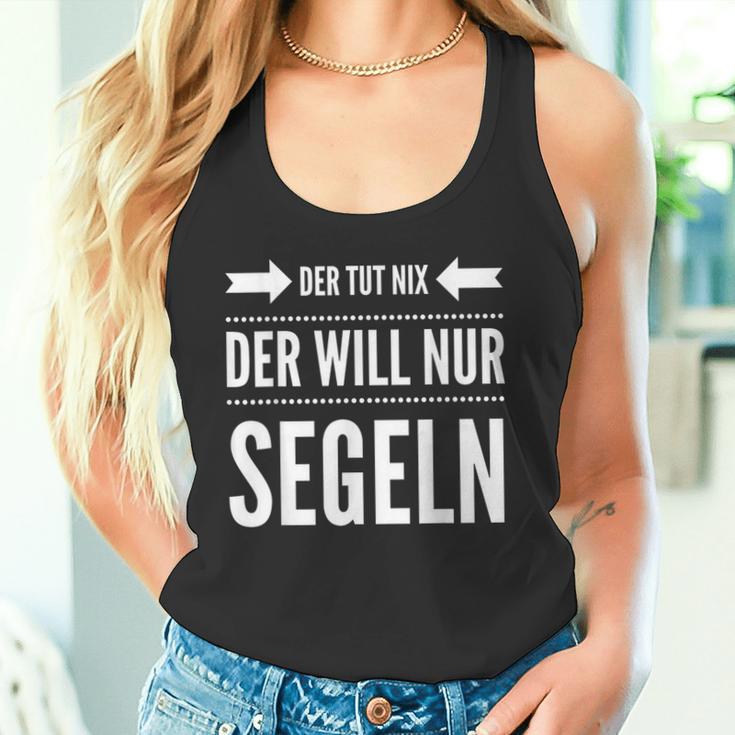 Der Will Nur Sailboat Skipper Sailor Tank Top