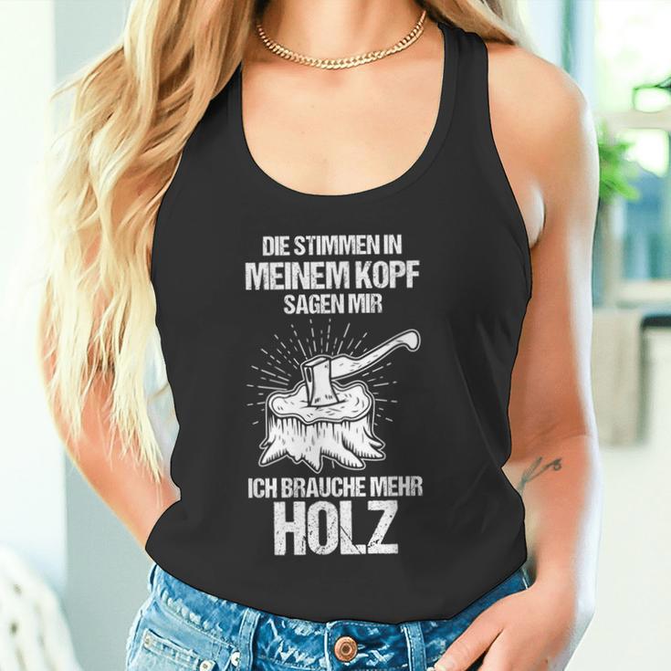 Die Stimmen In Meinem Kopf Sagen Mir Ich Brauche Mehr Mehr Mehr German Tank Top