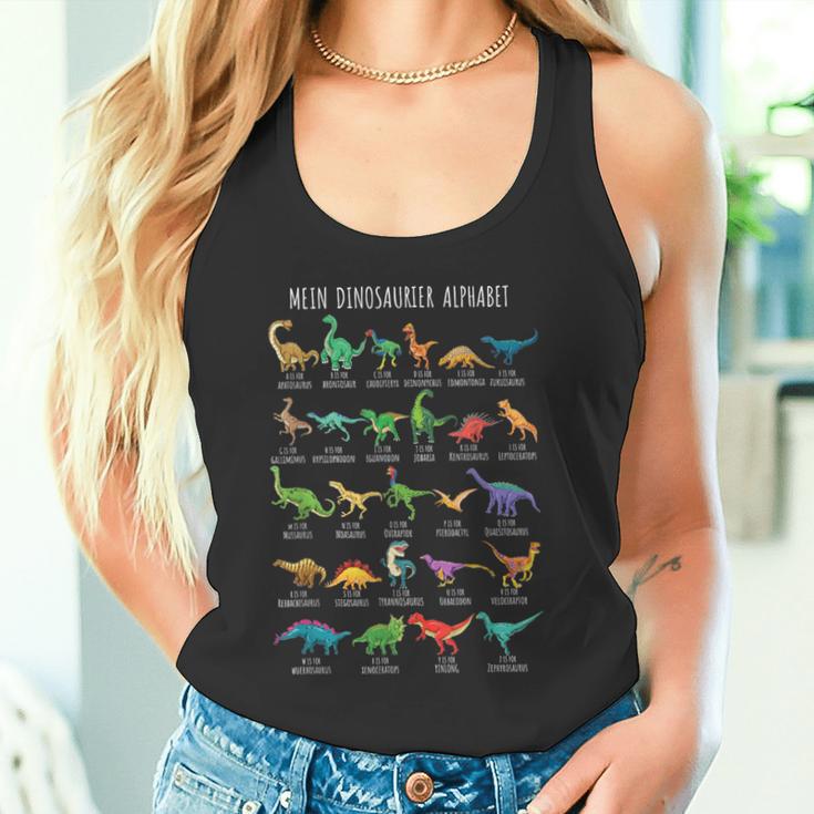 Dinosaur Types Alphabet A-Z Dino Abc T-Rex Tank Top