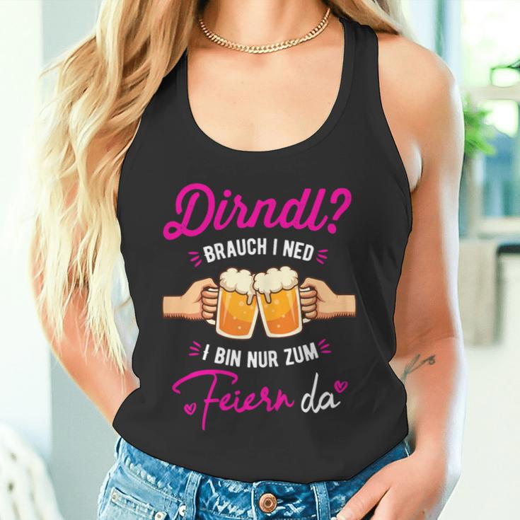 Dirndl Ich Ned Bin Nur Zum Feiern Da Oktoberfest Tank Top