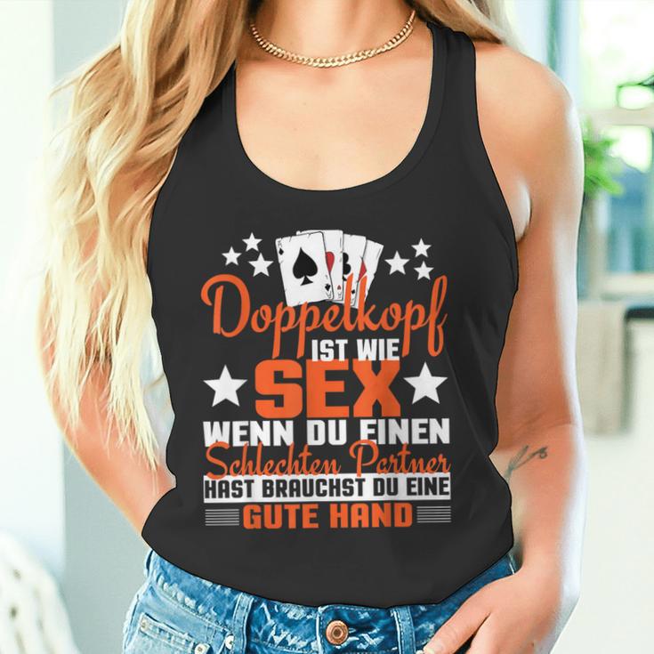 Doppelkopf Doppelkopf Ist Wie Sex Tank Top