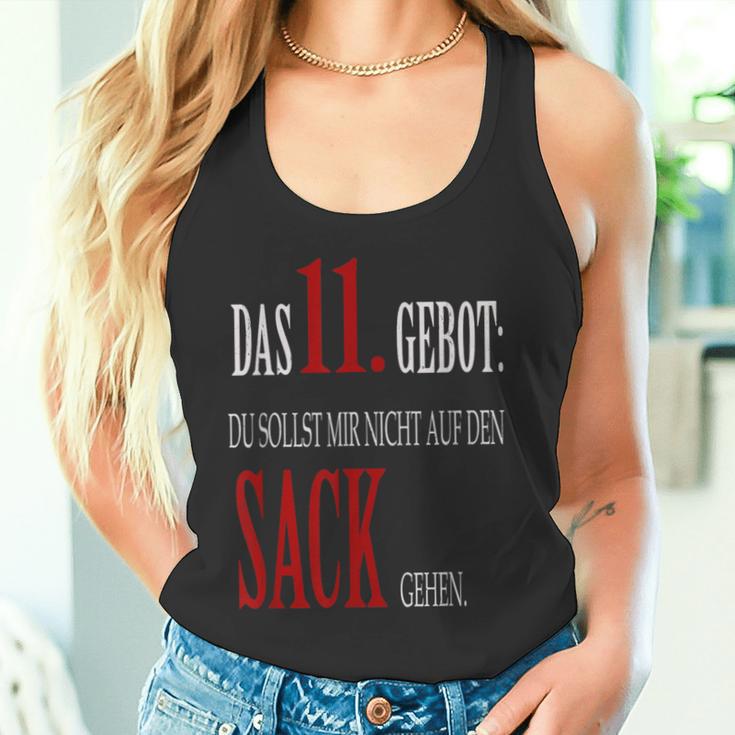 Du Sollst Mir Nicht Auf Den Sack Gehen 11 Commandment Tank Top