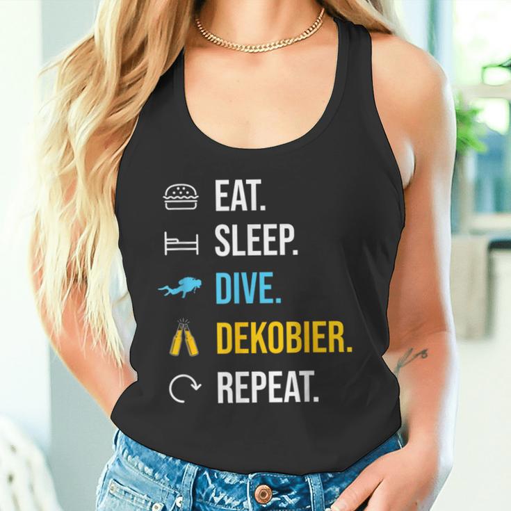 Eat Sleep Dive Dekobier Repeat Diving Tank Top