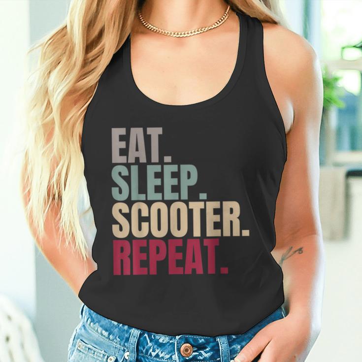 Eat Sleep Scooter Repeat Tank Top