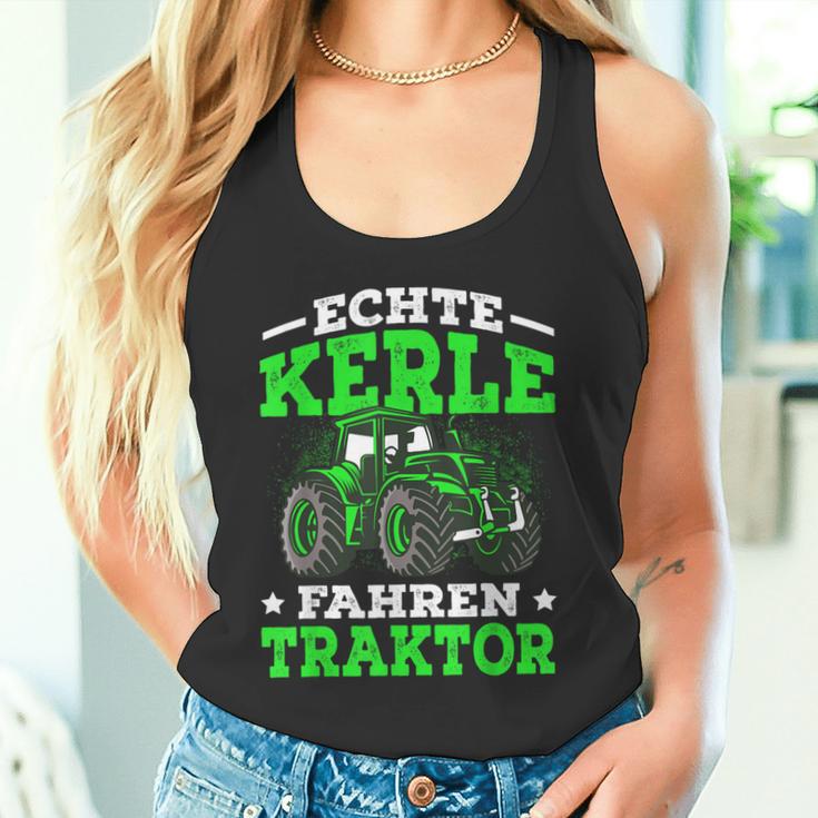 Echte Kerle Fahren Tractor Real Soccer Bunch Tank Top