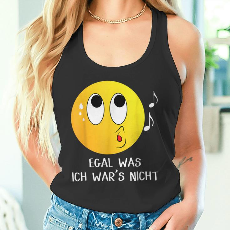 Egal Was Ich War's Nicht Witziger Lustiger Ich Nicht Spruch Tank Top